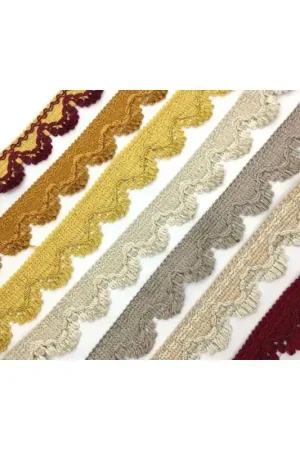 Offerta Lampo Passamaneria Tappezzeria Doppio Labbro Apribile Punta Cordoncino Smerlato Arredo Alta 3 Cm