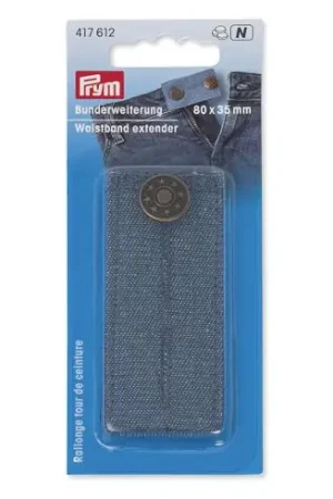 Non Perdere prolunga - Fibbia per cintura a bottone 80 x 35 mm - Jeans - Prym