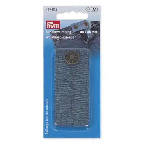 Non Perdere prolunga - Fibbia per cintura a bottone 80 x 35 mm - Jeans - Prym