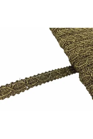 25 Mt Passamaneria Copripunto Agremano Ovale Lurex Alto 8 Mm Ultimissimo Modello