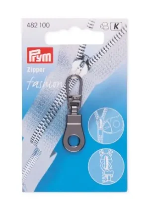 Linguetta per la chiusura - Cerniera moda - occhiello grigio scuro - Prym Subito Disponibile