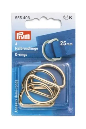 Accessorio per la borsa - Anelli a D - 25 mm oro - Prym Occasione