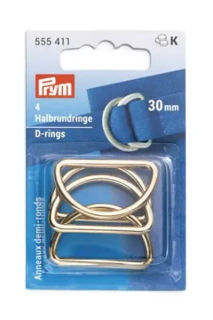 Must-Have Accessorio per la borsa - Anelli a D - 30 mm oro - Prym