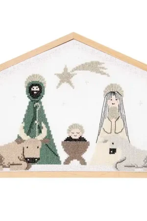 A Buon Prezzo Kit Punto Croce 28 x 19 cm - Presepe di Natale - Rico Design
