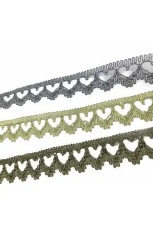 Passamaneria Lurex Cuore Trasparente Alto 2 Cm Compra Oggi Stesso