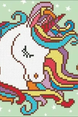 Prezzo Ridotto Kit ricamo diamante - Unicorno divertente - Diamond Art