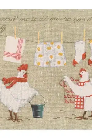 Professionale kit ricamo a punto croce - In aprile... - Le Bonheur des Dames