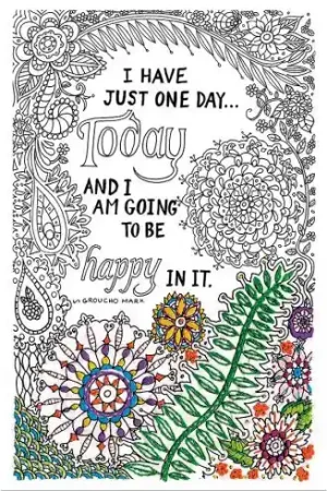 Offerta Speciale Tela predisegnata - Be happy - Zenbroidery