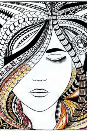 Di Tendenza Tela predisegnata - donna - Zenbroidery