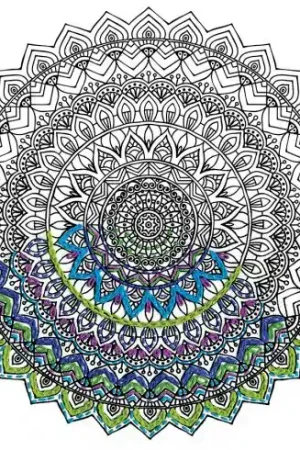 Spedito Oggi Tela predisegnata - Mandala - Zenbroidery