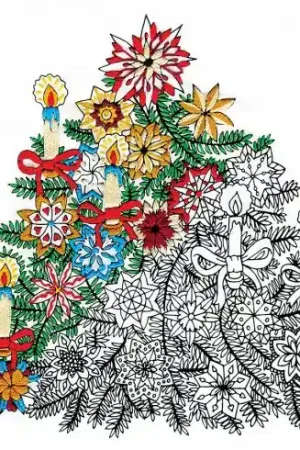 Tela predisegnata - Abete di natale - Zenbroidery Prezzo Conveniente