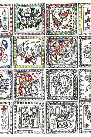 Tela predisegnata - I 12 giorni di Natale - Zenbroidery Ordina Subito