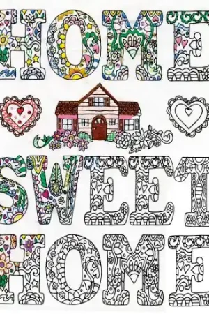 Tela predisegnata - Home sweet home - Zenbroidery Acquista Ora