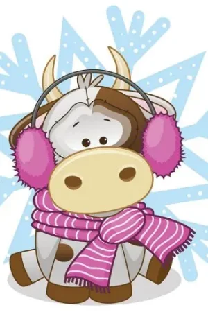 Supporto in cartoncino per ricamo diamante - Melodie invernali - Collection d'Art Offerta Del Giorno