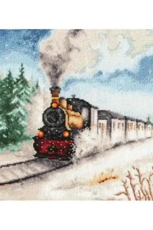 Miglior Prezzo kit ricamo a punto croce - L'espresso d'inverno - Toison d'or