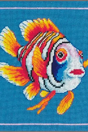 Prezzo Scontato Kit di Punto Croce Jolly Nemo Fish - Lanarte