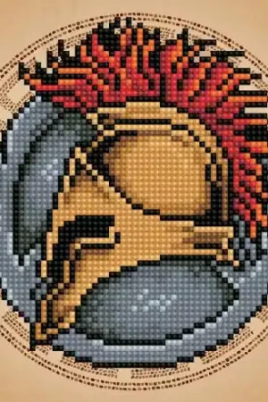 Spedito Oggi Kit ricamo diamante - spartano - Diamond Art