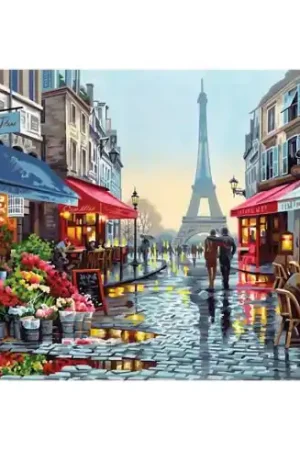 Kit di pittura per numero - Negozio di fiori a Parigi - Dimensions Promozione Esclusiva