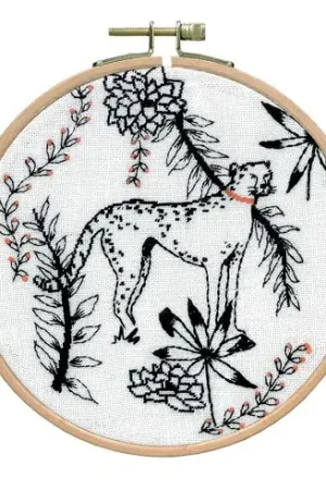 Kit di punti da ricamo - Il ghepardo - Le Bonheur des Dames Promozione