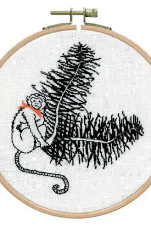 Kit di punti da ricamo - La scimmia - Le Bonheur des Dames Solo Oggi