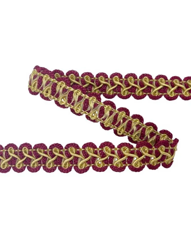 Passamaneria Copripunto Bicolore Arredamento Intreccio Alto 15 Mm Must-Have