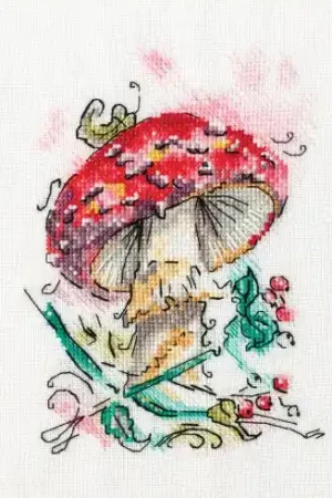 Compra Online kit ricamo a punto croce - Agarico maculato - Toison d'or