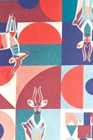 Tessuto Canvas Cotton Print Katia - SOS Animals Ultime Pezzi