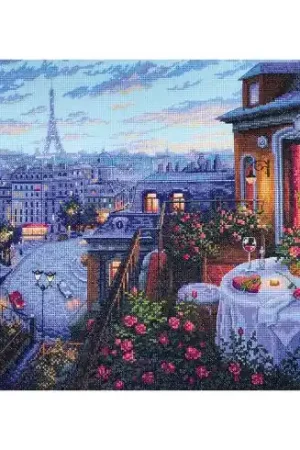Più Venduto kit ricamo a punto croce - sera a Parigi - Merejka
