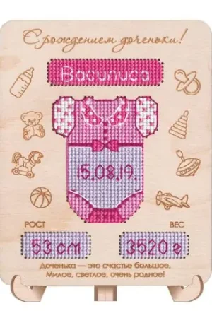 Occasione Kit supporto per ricamare - Nascita bimba - Oven