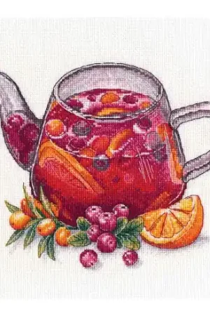 Ordina Subito kit ricamo a punto croce - Tè alle bacche - Oven