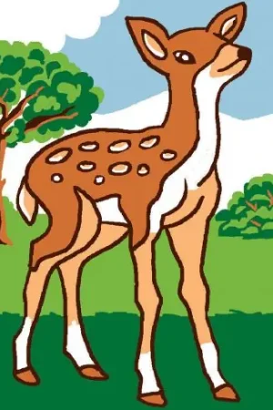 Kit di tela per bambini - cerva - Luc Créations Professionale