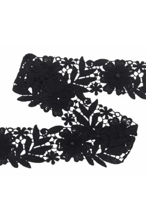 50 Cm Passamaneria Macrame Pizzo Ricamato Ritagliabile Perla Alto 55 Mm Vendita Finale