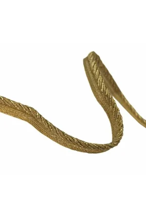 Passamaneria Profilo Oro Lurex Cordoncino Fettuccia Alto 1 Cm Spedito Oggi