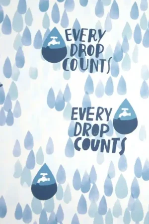 Quantità Limitata Tessuto Raincoat PU Print Katia - Drops