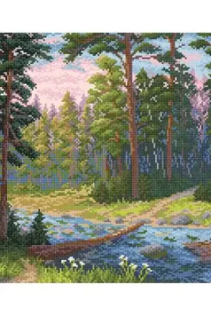 Kit ricamo diamante - Lungo il fiume - Collection d'Art Prezzo Ridotto