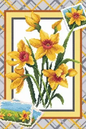 Kit ricamo diamante - Giunchiglie - Collection d'Art Ultime Pezzi