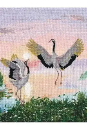 Subito Disponibile kit ricamo a punto croce - Gru danzanti - Oven