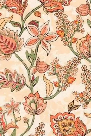 Promo Stagionale Tessuto Recycled Canvas Print Katia - Romantics Flowers