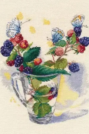 kit ricamo a punto croce - Bouquet di agosto - Oven Promozione Esclusiva