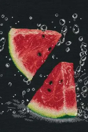 kit ricamo a punto croce - Anguria fresca - Oven Direttamente Dal Produttore