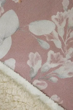 Tessuto Sherpa Bonded Suede Print Katia - Joplin Make Up Spedizione Espresso