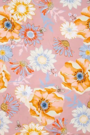 Acquista Ora Tessuto Viscose Print Katia - Bee Different