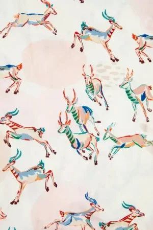 Solo Oggi Tessuto Viscose Print Katia - Free Antelopes