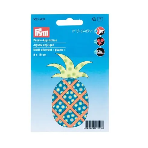 Etichetta ricamata - Ananas - Prym Promozione Esclusiva