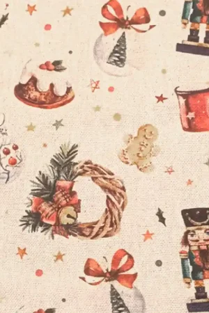 Tessuto Canvas Katia - Xmas Nutcracker Prezzo Scontato