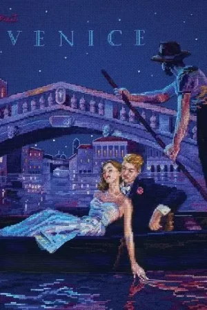 kit ricamo a punto croce - Visita Venezia - Merejka Di Tendenza