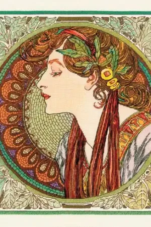 kit ricamo a punto croce - Alloro dopo Mucha - Riolis Subito Disponibile