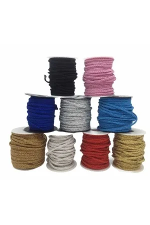 Offerta Limitata Passamaneria Treccia Vergolina Soutage Cordoncino Lucido 5 Capi Alto 5 Mm