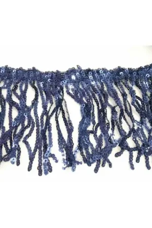 Acquista Ora 50 Cm Passamaneria Frangia Micro Paillettes Alta 9 Cm