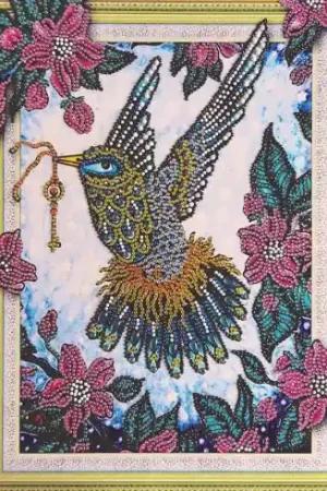 Ordina Subito Supporto in cartoncino per ricamo diamante - Bel colibrì - Collection d'Art